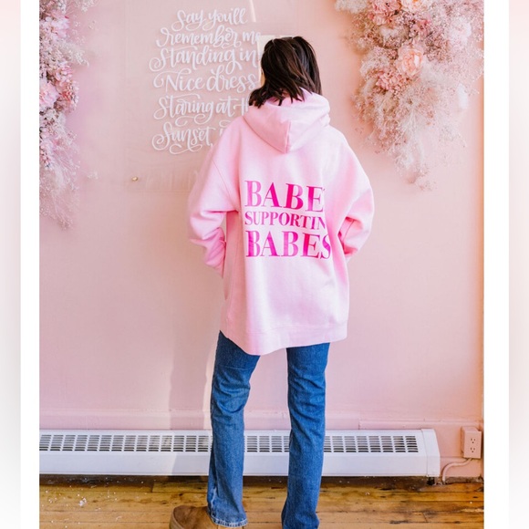 Babes Supporting Babes Hoodie - Picture 2 of 8